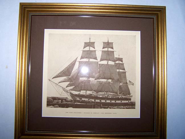 A Photographic Print of the Charles W. Morgan, the last Whaleship, circa 1920 — image 2